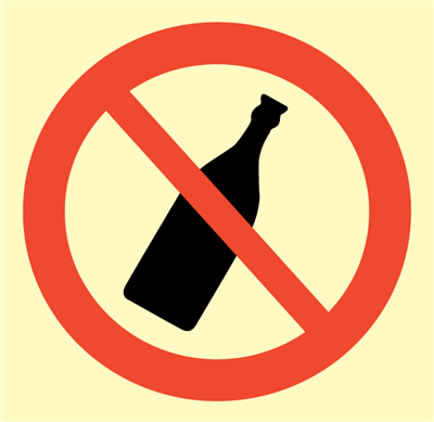 Jo Safety No bottle allowed IMO Prohibition sign 102112 Jo Safety No bottle allowed IMO Prohibition sign 102112
