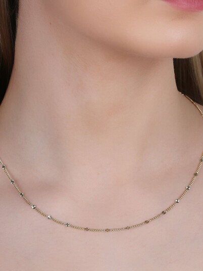 Snö Of Sweden Rule coin chain neck 42cm Gull ONE SIZE Snö Of Sweden Rule coin chain neck 42cm Gull ONE SIZE