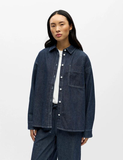 Object Objgina L/S Lo Denim Shirt Noos Blue 36 Object Objgina L/S Lo Denim Shirt Noos Blue 36