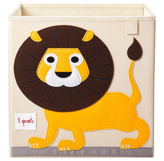 3 Sprouts Storage Box Yellow Lion 3 Sprouts Storage Box Yellow Lion