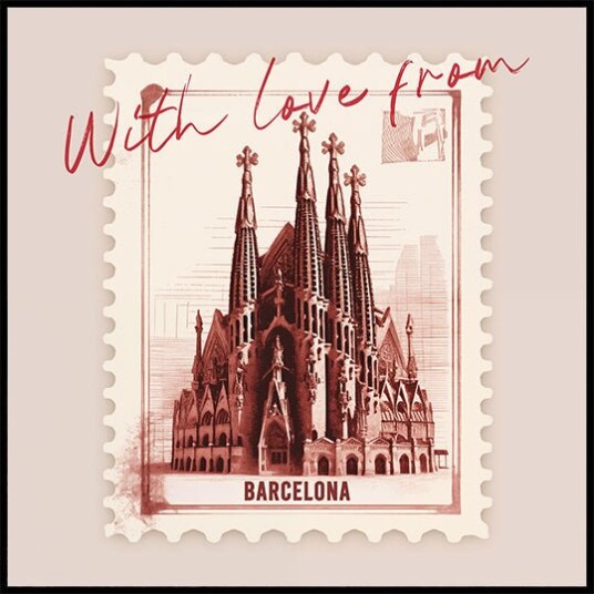 Andreas Magnusson With Love From Barcelona Plakat Plakat / 100x100cm