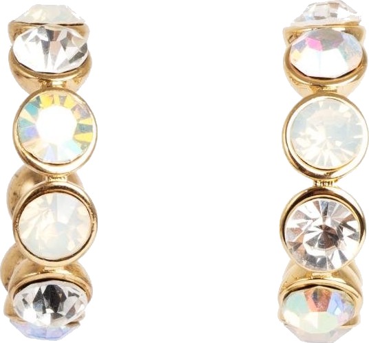 Sandra Lyng X Pan Jewelry Solstice øreringer i forgylt messing med opal Sandra Lyng X Pan Jewelry Solstice øreringer i forgylt messing med opal
