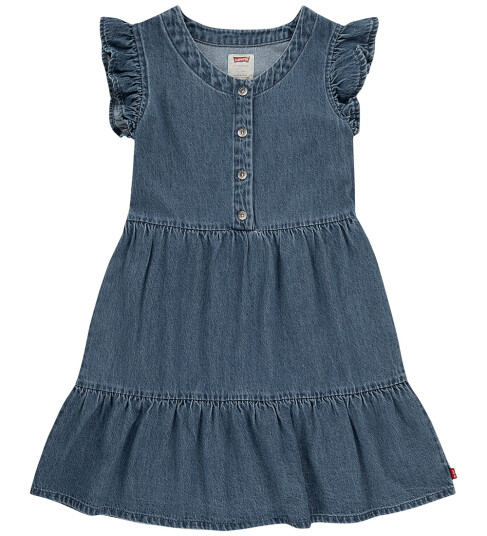 Levi"s Lvg Flutter Sleeve Button Up D Blue 128