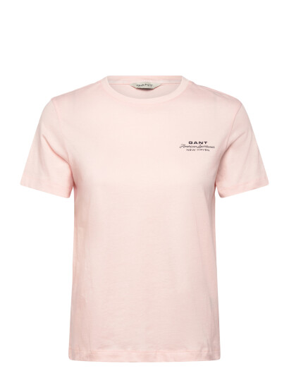 GANT Reg Graphic Print Ss T Shirt Pink S GANT Reg Graphic Print Ss T Shirt Pink S