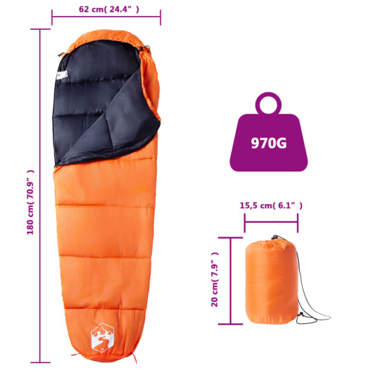 vidaXL Sovepose for voksne camping 3 sesonger