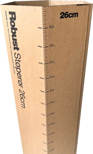 Robust Støperør 26 cm flatpakket og skjøtbart Robust Støperør 26 cm flatpakket og skjøtbart