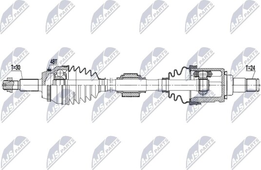 NTY NPW-TY-260 Drivaksel
