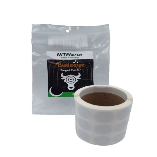 Niteforce Bullseye skivelapp for blink, 16 mm - hvit Niteforce Bullseye skivelapp for blink, 16 mm - hvit