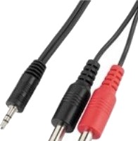 Monacor Mca 204 3.5Mm Hankjønn 2 X 6.35Mm Hankjønn 2 M Svart