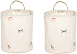 Oyoy Moira oppbevaringskurv small 22xØ18 cm 2 deler Multi Oyoy Moira oppbevaringskurv small 22xØ18 cm 2 deler Multi