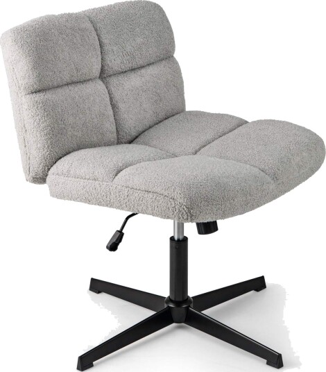 Ergonomisk kontorstol uten armer – Justerbar grå
