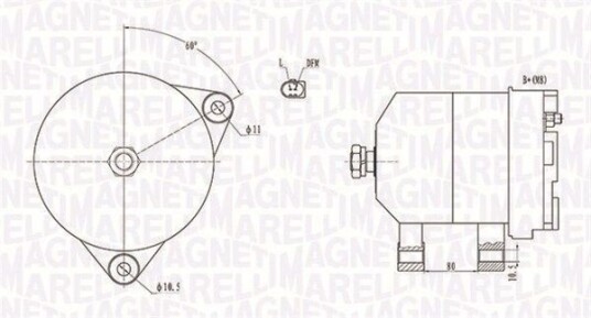 Dynamo MAGNETI MARELLI 063731913010