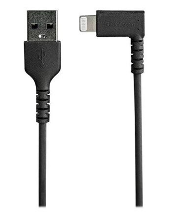 StarTech Lightning til USB Kabel 1m Vinklet Sort MFI Sertifisert