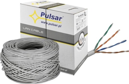 Pulsar Kabel Ethernet Skrętka Lan Cat 5E 305M 0,45 Nc200 Pulsar Kabel Ethernet Skrętka Lan Cat 5E 305M 0,45 Nc200