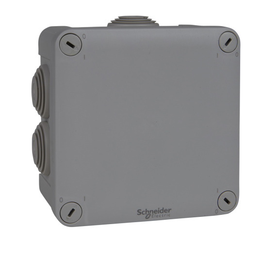 Schneider Electric ENN05005 Koblingsboks grå skrulokk 105 x 105 x 55 mm Installasjonsmaterial
