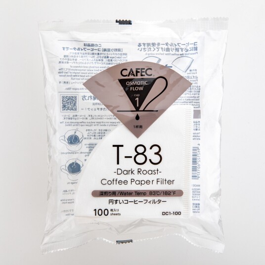 Cafec Dark Roast Filter Paper - Cup 1 (1-2 cups)