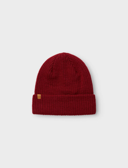 Lil"Atelier Nmnnanson Knit Hat1 Lil - Burgundy - 49-50