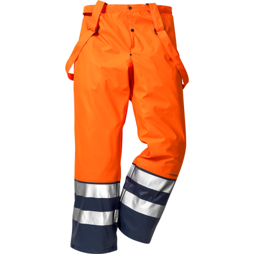 Fristads Regnbyxa 2625 Rs, Klass 2 Varsel Orange/marinblå Xs