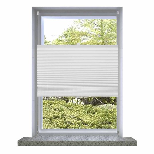 vidaXL Plissegardiner 50 x 125 cm Hvit