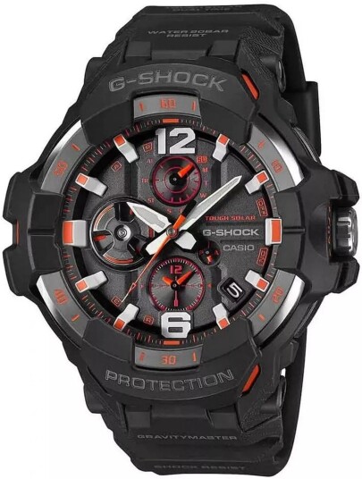 Casio Herreklokke GR B300 1A4ER Gravitymaster Grå/Gummi Ø54.7 mm