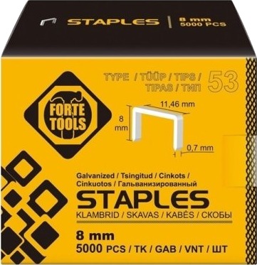 Forte Forte Stifter 53 Type 8 Mm 5000 Stk