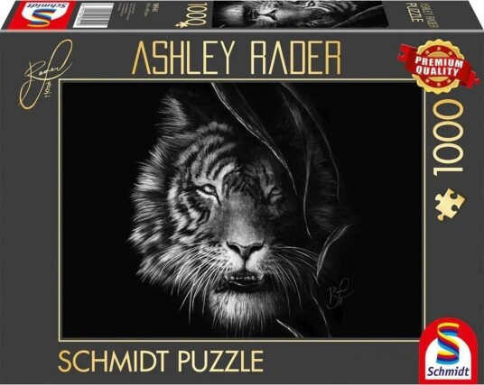 Schmidt Spiele Puslespill 1000 Brikker Ashley Rader: Tiger I Frihetens Tegn