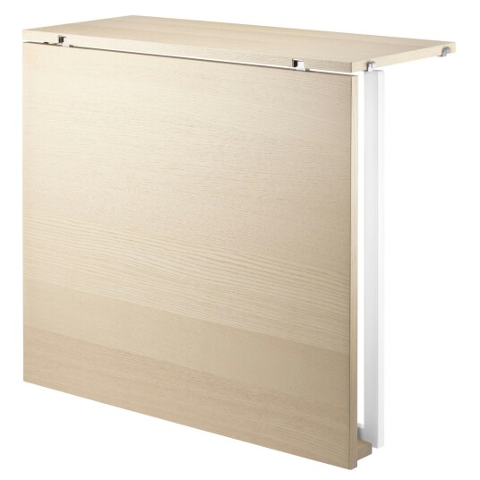 String klaffbord ask, hvite metallben
