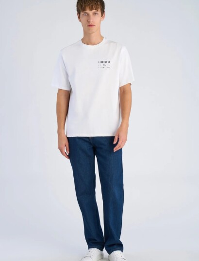 Lindbergh Oversized Print Tee S/S White XXL Lindbergh Oversized Print Tee S/S White XXL