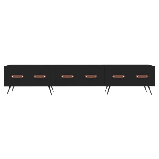 vidaXL TV-benk svart 150x36x30 cm konstruert tre 8720845944940