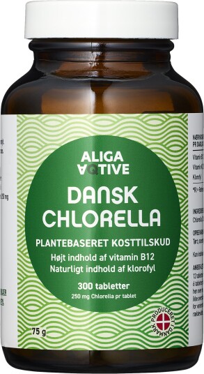 Aliga Aqtive Dansk Chlorella   300 Tabletter