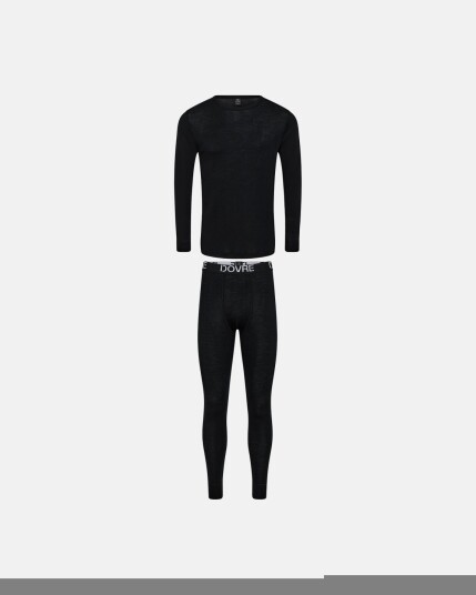 Dovre Pyjamassett 100% ull Svart Dovre Pyjamassett 100% ull Svart