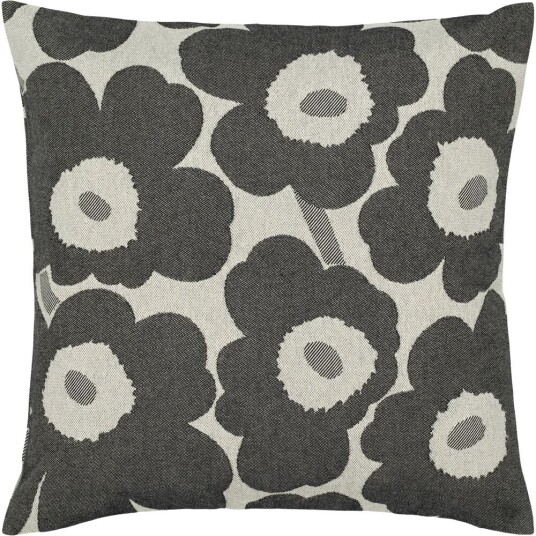 Marimekko Pieni Unikko putetrekk 47x47 cm Off white-charcoal-sand Marimekko Pieni Unikko putetrekk 47x47 cm Off white-charcoal-sand