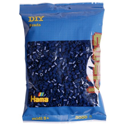 Hama Midi Perler 201 116 Midnight Blue   3000 stk.
