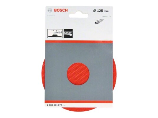 Bosch 125mm Gummibakplate med Borrelås til Vinkelsliper Bosch 125mm Gummibakplate med Borrelås til Vinkelsliper
