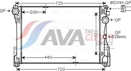 AVA COOLING SYSTEMS MS2693 Radiator motorkjøling
