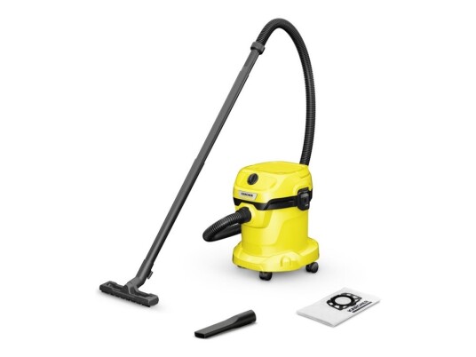 Kärcher Wd 2 Plus V 15/4/18  Støvsuger  Kanister  Pose / Uten Pose  Gul