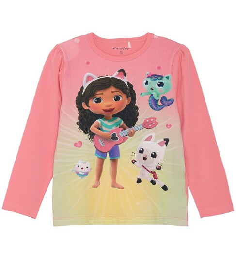 Minymo Genser Gabby"s Dollhouse Strawberry Pink 8 år 128 Genser Rosa