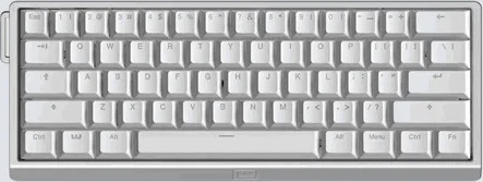 Wooting 60HE v2 US ANSI Non Split Aluminum Uten numpad Engelsk USA Slv Wooting 60HE v2 US ANSI Non Split Aluminum Uten numpad Engelsk USA Slv