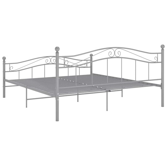 vidaXL Sengeramme grå metall 180x200 cm 8720286196892