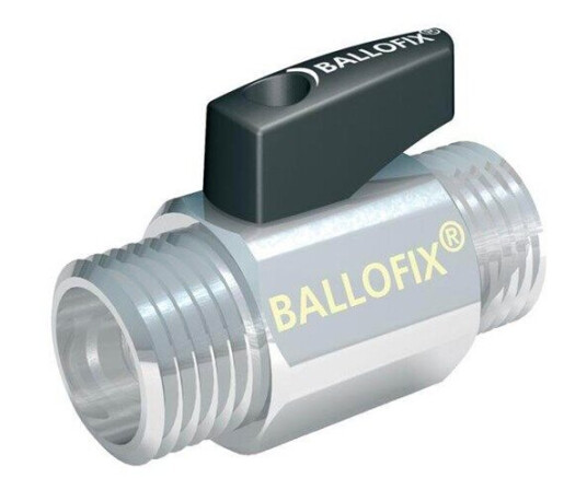 Broen Ballofix Kuleventil 1/2" Nippel med Håndtak for Hydraulikk