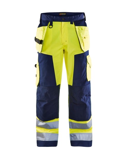 Blåkläder Håndverksbukse varsel Gul/marineblå D96