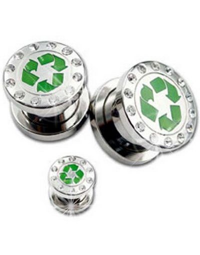 Gjenvinning Piercing Plugg 10 mm