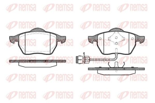 Bremseklosser REMSA 0390.02 Bremseklosser REMSA 0390.02