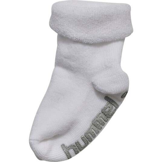 Hummel White Mini Non Slip Strømpe 24-27