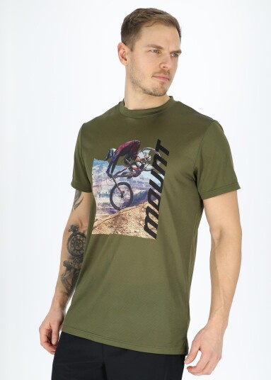 Mount Mtb Logo Tee Olive M Sykkeltrøye Kort Arm