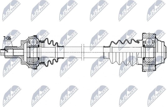 Nty Drivaksel NTY NPW VW 169