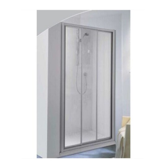 Palme BD Drive Skyvedør Nisje Hvit Matt / 90cm Klart Glass Palme BD Drive Skyvedør Nisje Hvit Matt / 90cm Klart Glass