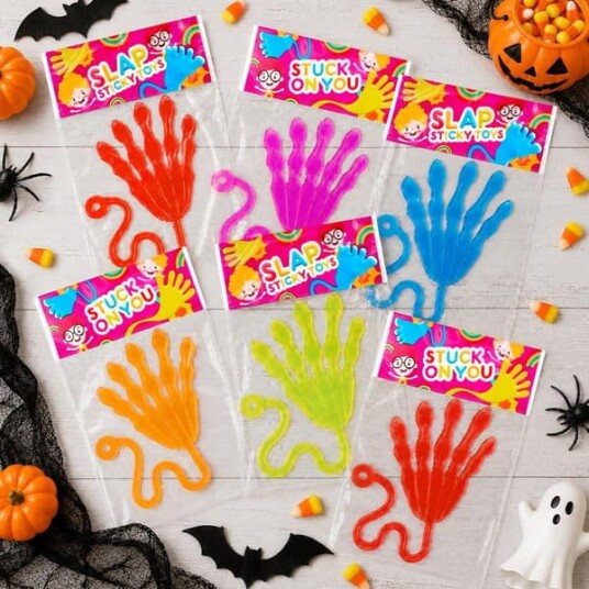 Halloween Klebrige Hender Leker 24 stk