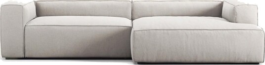 Decotique Grand 3 Seters Sofa Sjeselong Høyre Moonwhite