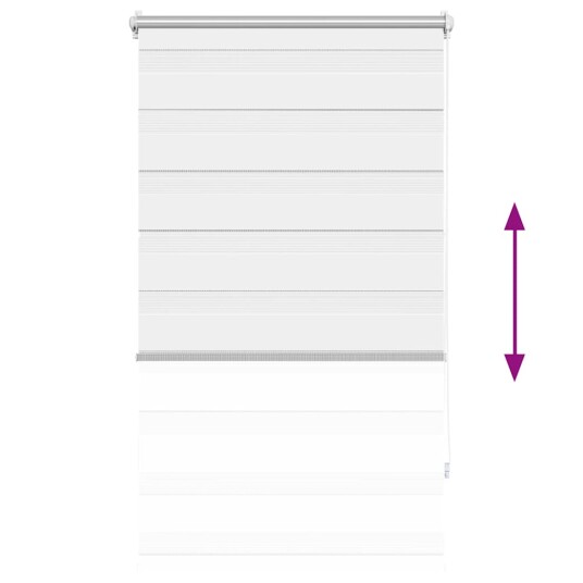vidaXL Zebra Gardiner 90 x 150 cm Hvit